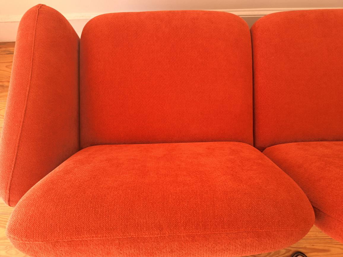 Herman Miller Chiclet Three Seat Sofa in Burnt Orange
