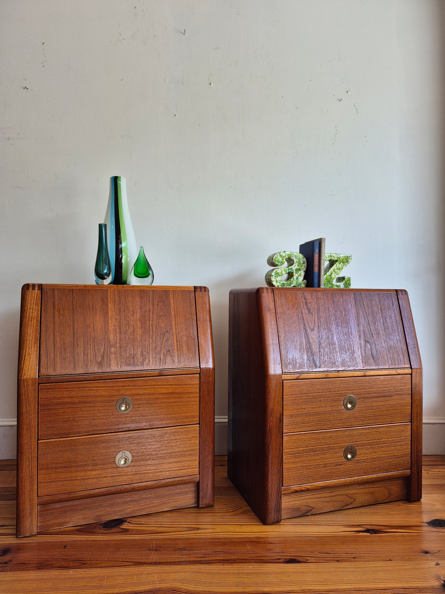 D-Scan Captain Line Danish Teak Nightstands - SOLD