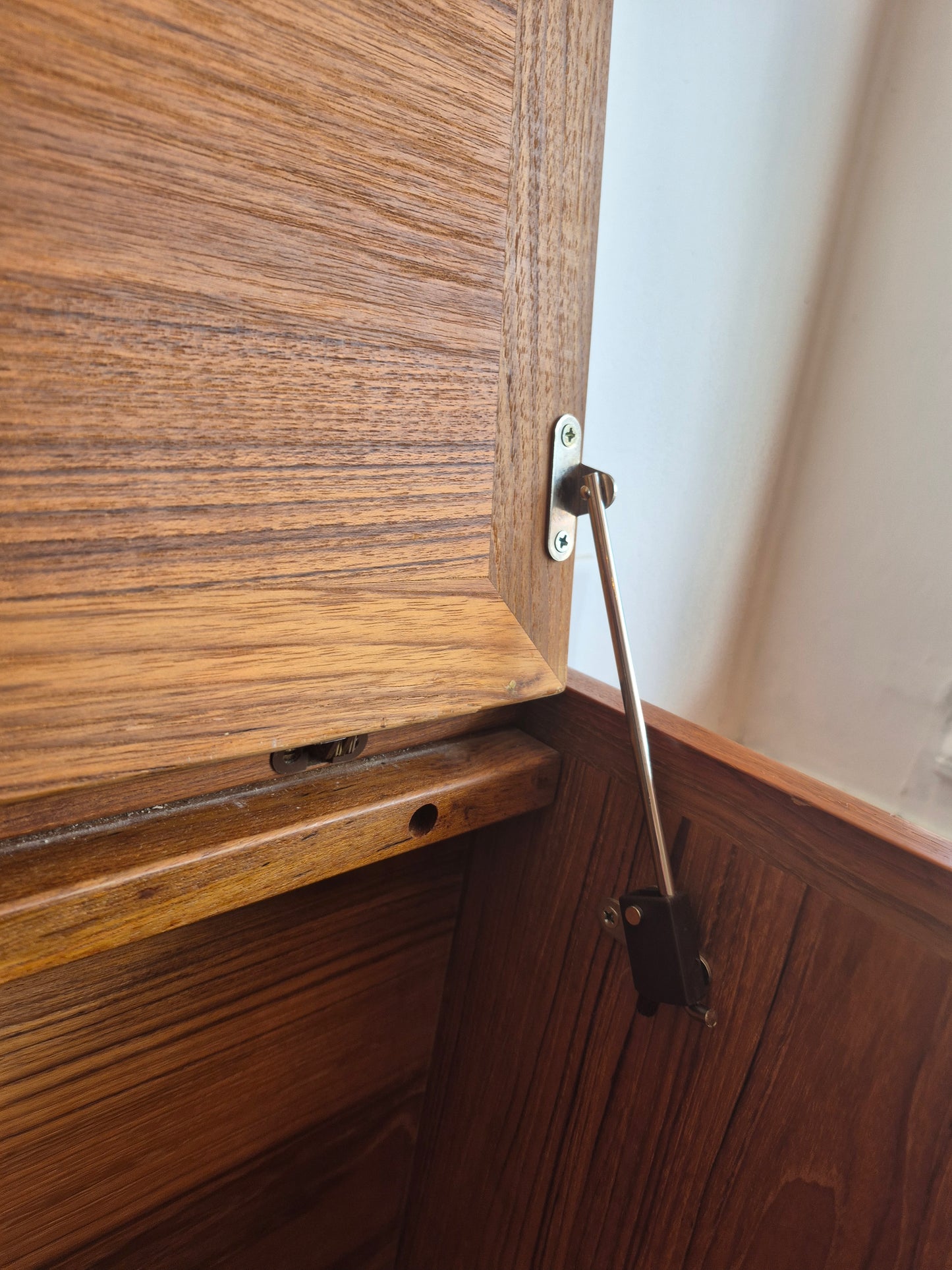 D Scan Teak Captain Line Trunk - SOLD