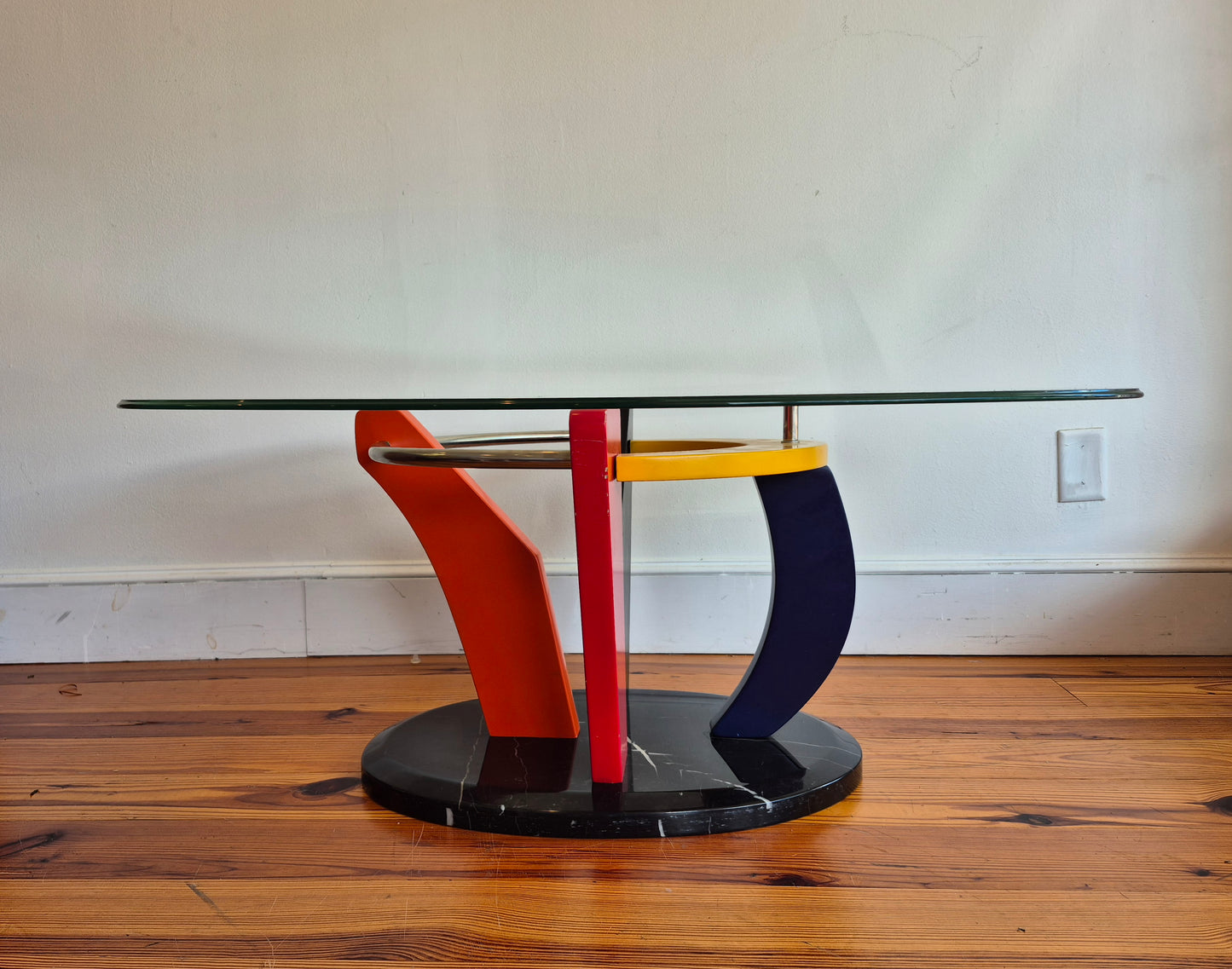 Memphis post-modern brightly colored coffee table