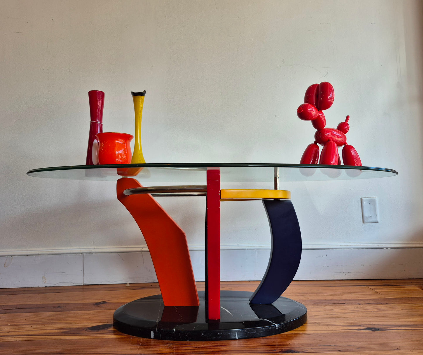Memphis post-modern brightly colored coffee table