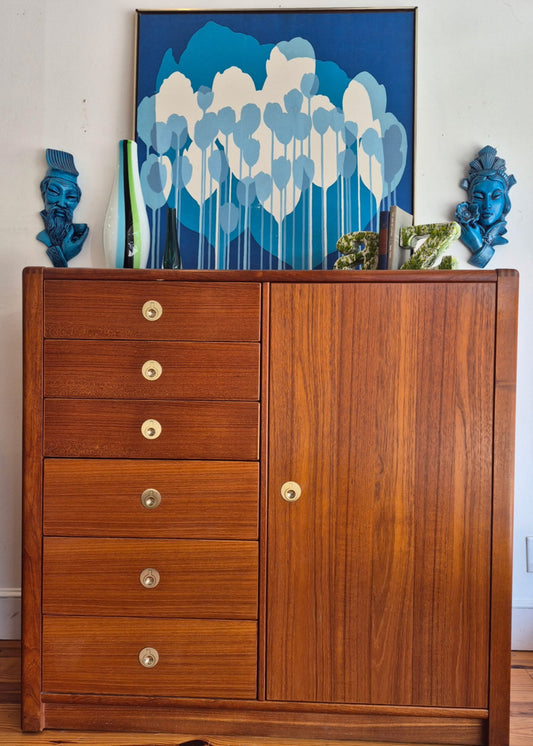 D-Scan Captain Line Danish Teak Gentleman's Chest  - SOLD