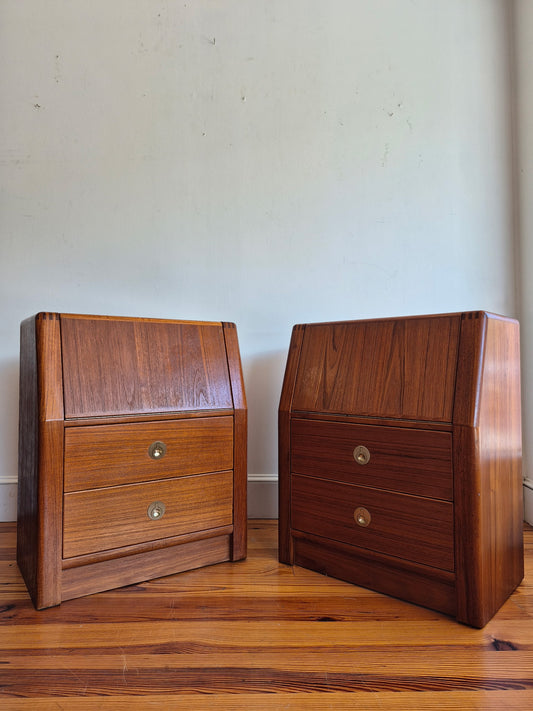 D-Scan Captain Line Danish Teak Nightstands - SOLD
