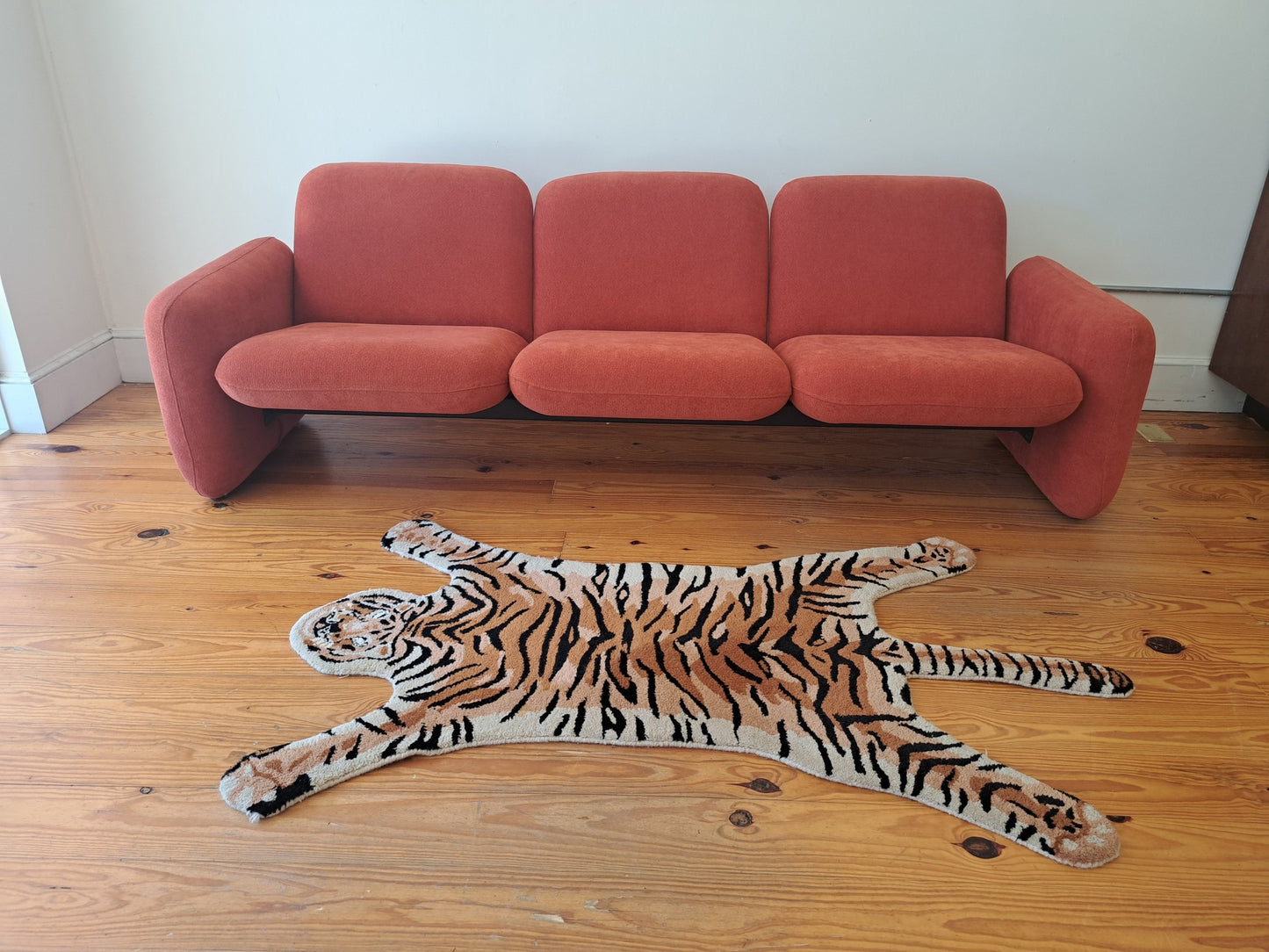 Herman Miller Chiclet  Three Seat Sofa in Burnt Orange