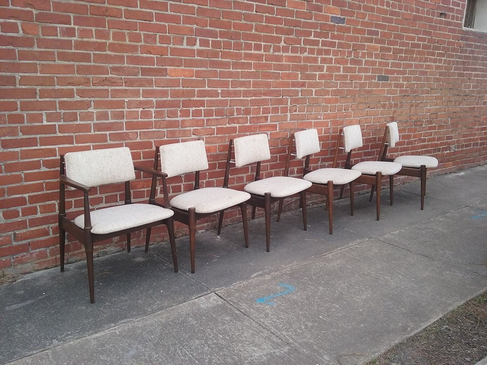 Classic Mid Century Dining Chairs by Young Industries Set of Six - SOLD