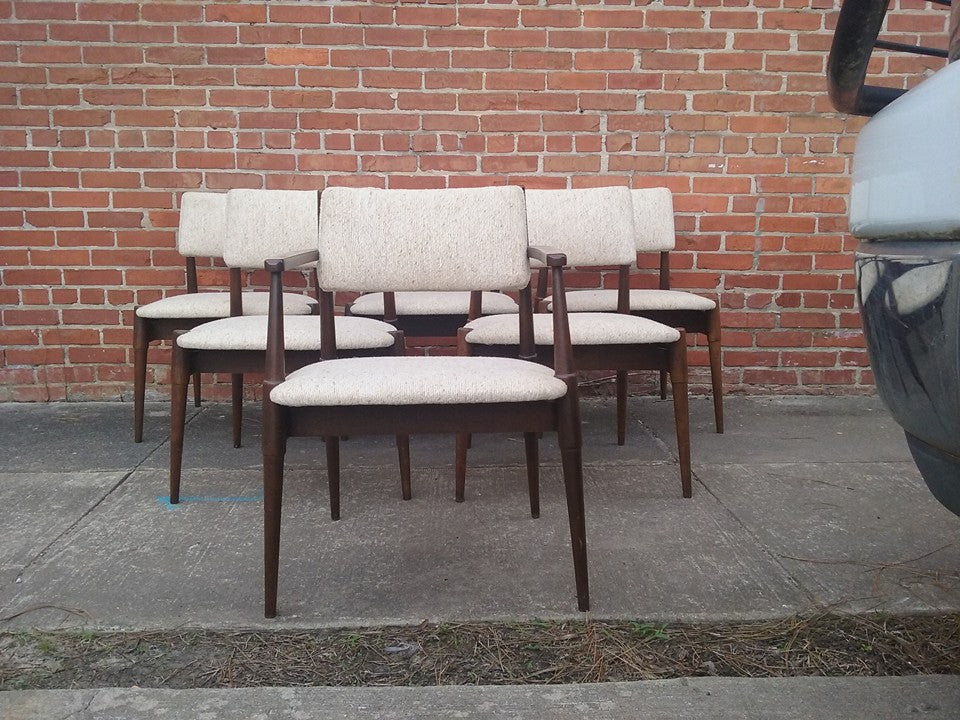Classic Mid Century Dining Chairs by Young Industries Set of Six - SOLD